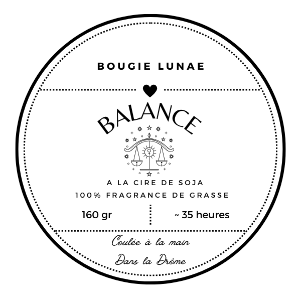 Bougie Balance : Une invitation à la sérénité pour les âmes en quête d'harmonie.