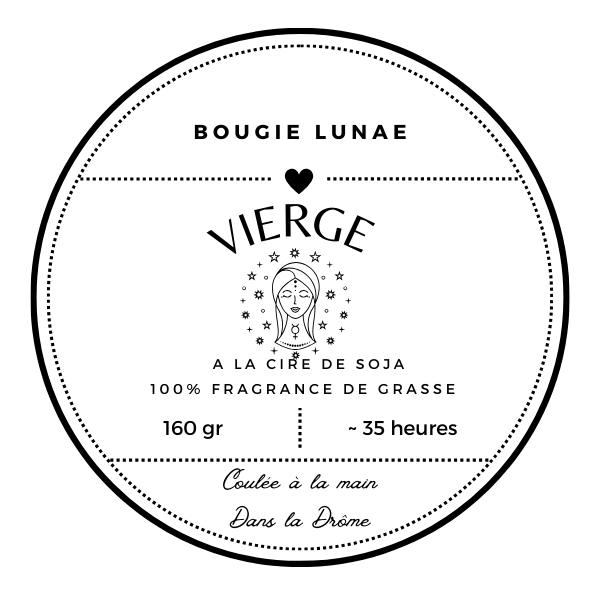 Bougie Vierge : Des notes poudrées et florales pour une élégance raffinée.